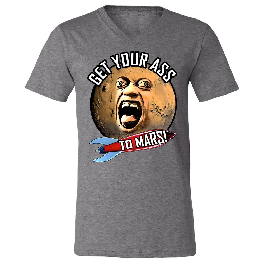 Unisex V-Neck T-Shirt - E82U1GUC - Deep Heather - 13