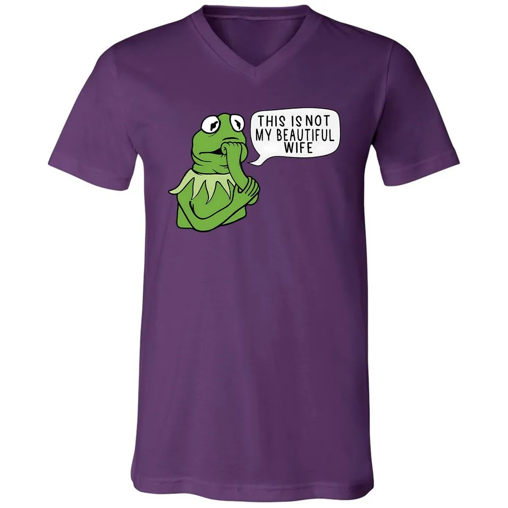 Unisex V-Neck T-Shirt - PUW2FEUU - Team Purple - 9