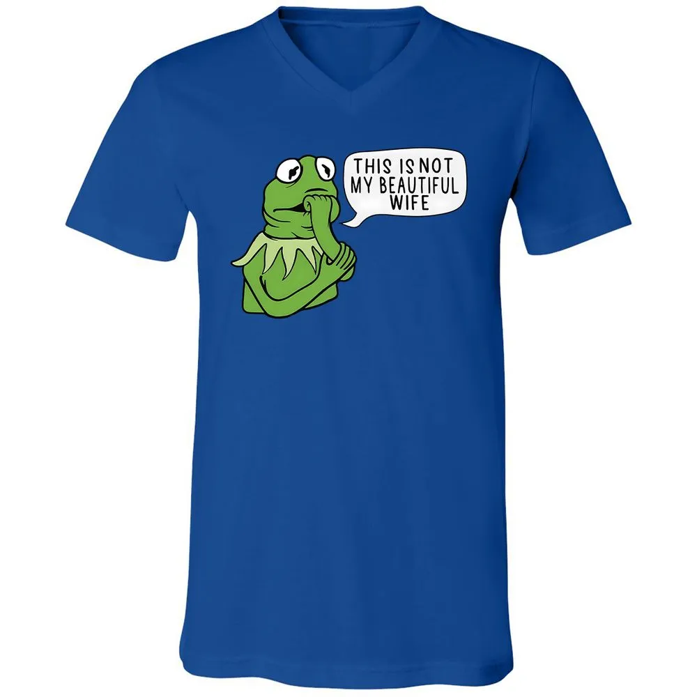 Unisex V-Neck T-Shirt - PUW2FEUU - True Royal - 4