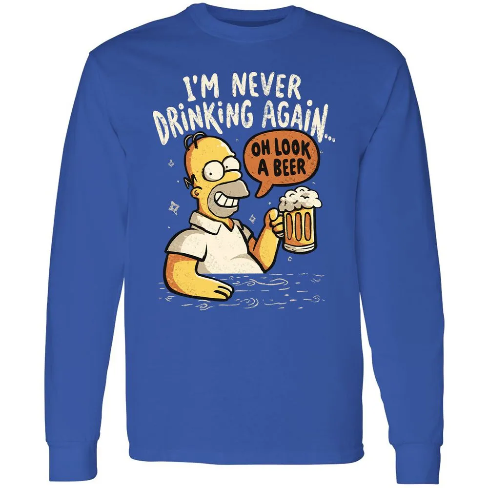 Long Sleeve T-Shirt - W6GZWQNB - Royal - 8