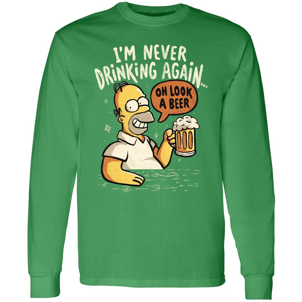 Long Sleeve T-Shirt - W6GZWQNB - Irish Green - 10