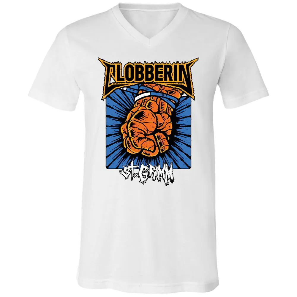 Unisex V-Neck T-Shirt - 31B6DKMJ - White - 5