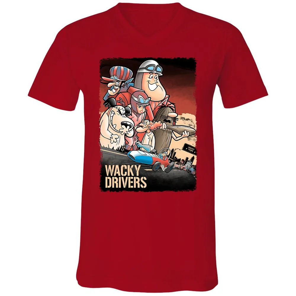 Unisex V-Neck T-Shirt - PZME1AAS - Red - 3
