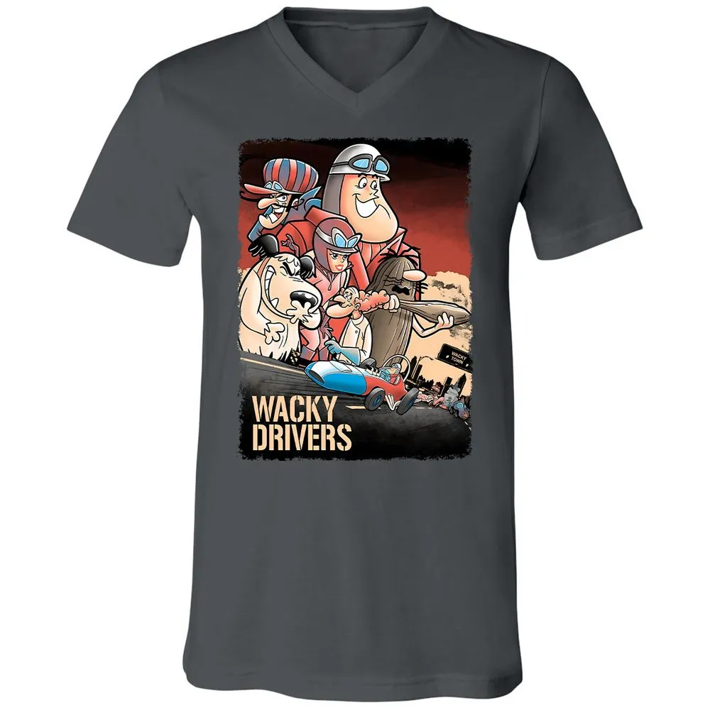 Unisex V-Neck T-Shirt - PZME1AAS - Asphalt - 12