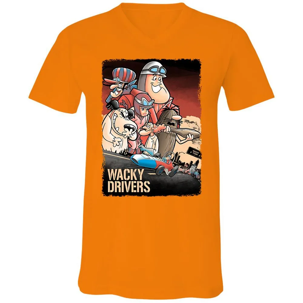 Unisex V-Neck T-Shirt - PZME1AAS - Orange - 11