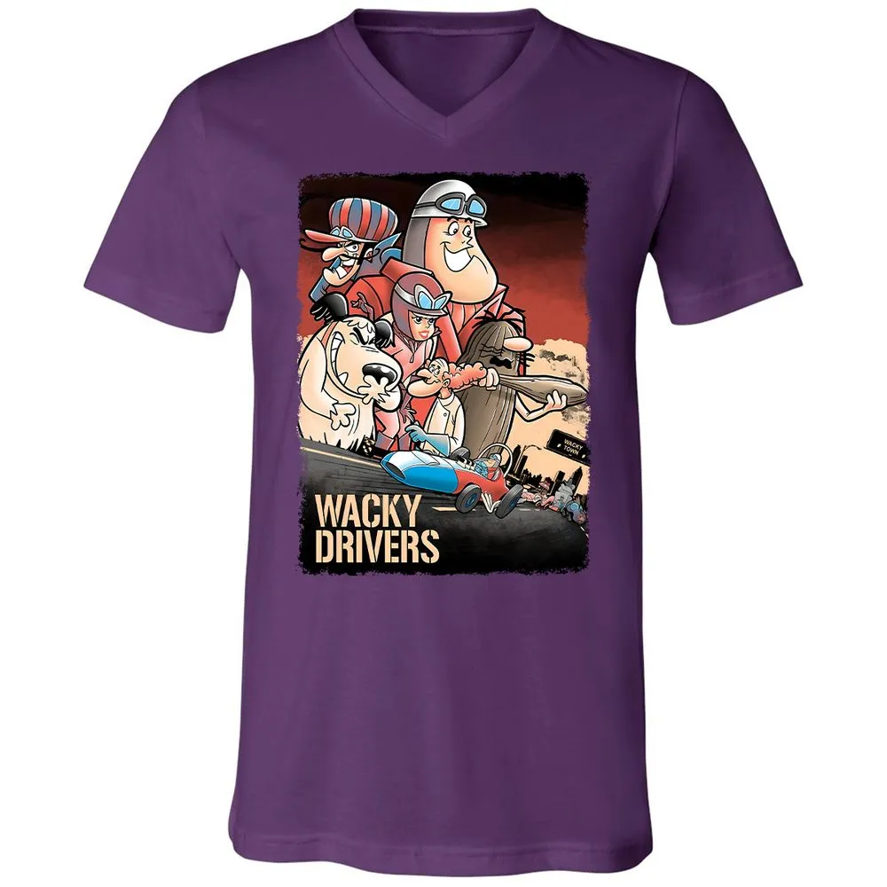 Unisex V-Neck T-Shirt - PZME1AAS - Team Purple - 9