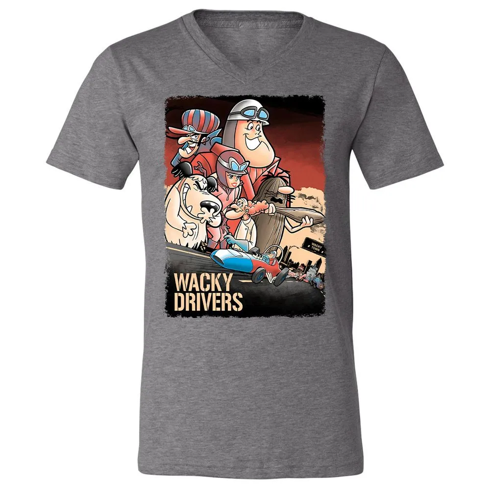 Unisex V-Neck T-Shirt - PZME1AAS - Deep Heather - 13
