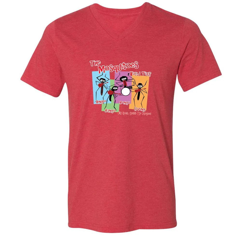 Unisex V-Neck T-Shirt - 3BVY6MVV - Heather Red - 16