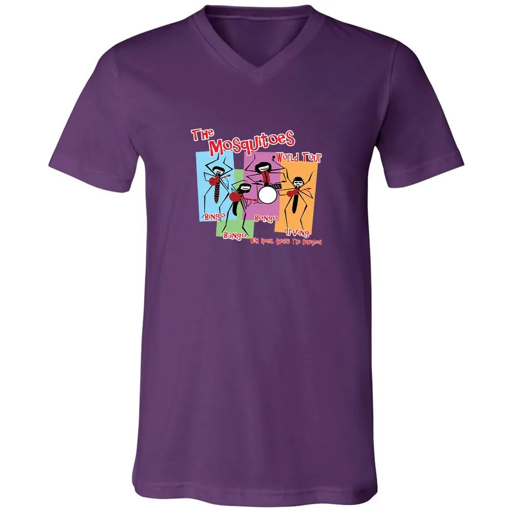Unisex V-Neck T-Shirt - 3BVY6MVV - Team Purple - 9