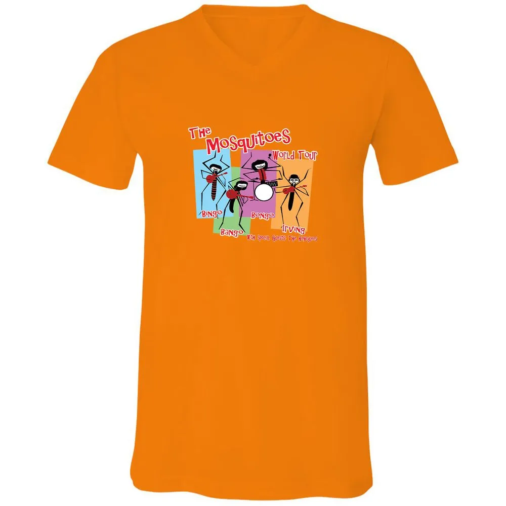 Unisex V-Neck T-Shirt - 3BVY6MVV - Orange - 11