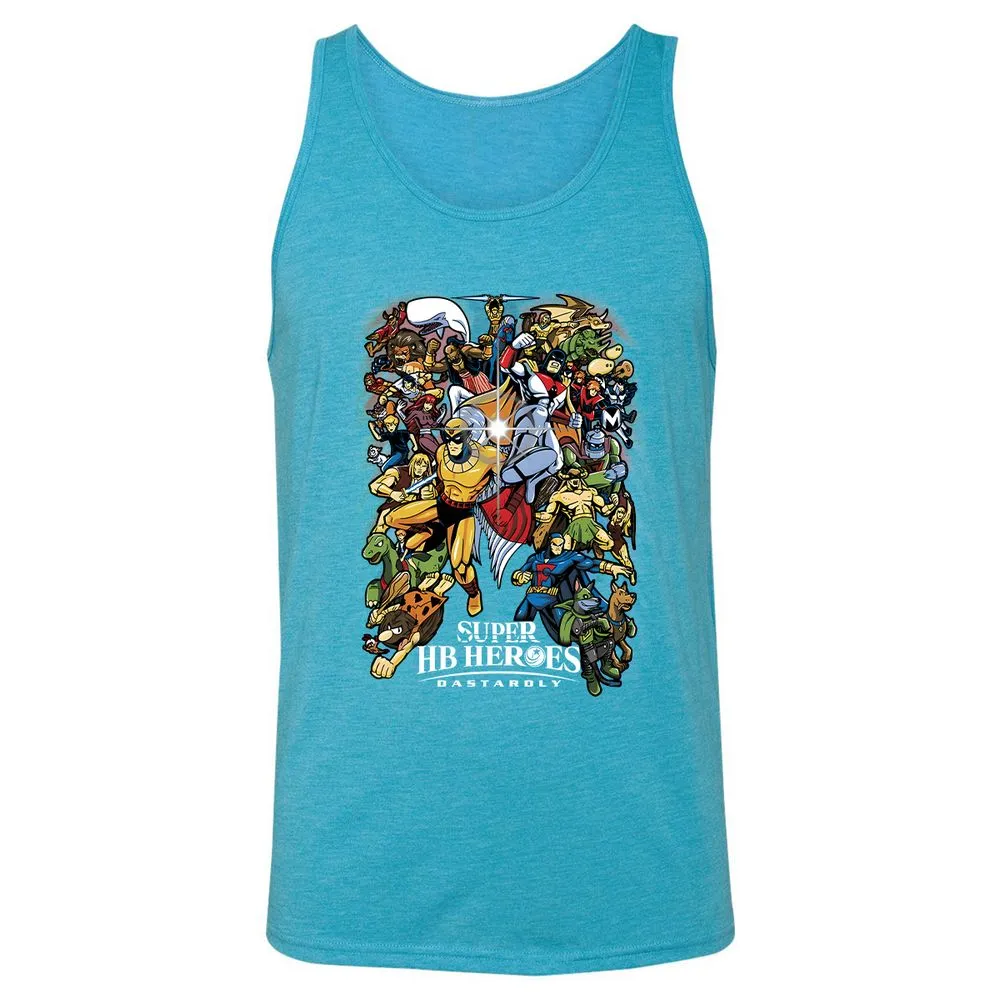 Unisex Jersey Tank - LHZZ48M9 - Aqua Triblend - 3