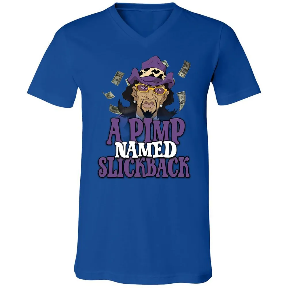 Unisex V-Neck T-Shirt - N6GZW5F2 - True Royal - 4
