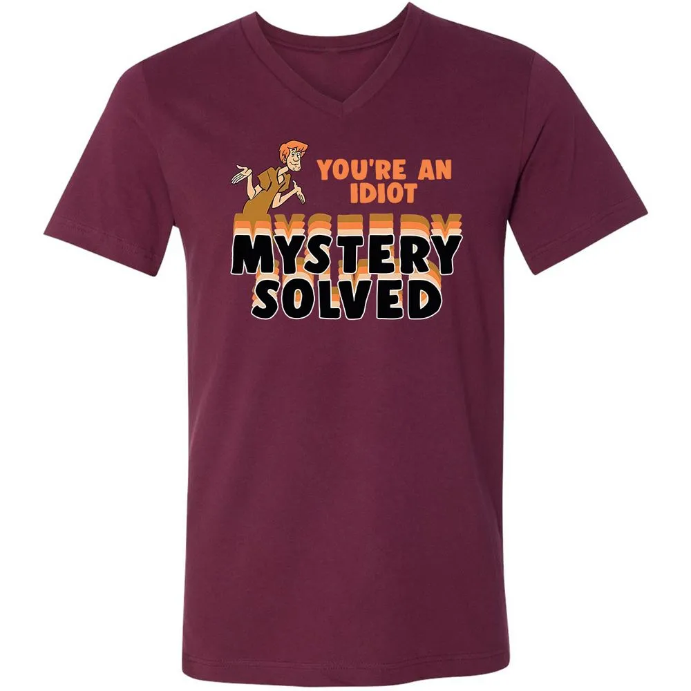 Unisex V-Neck T-Shirt - 73KPPJHN - Maroon - 6