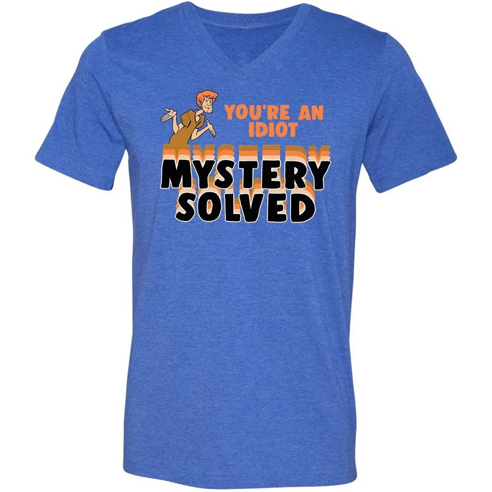 Unisex V-Neck T-Shirt - 73KPPJHN - Heather True Royal - 14