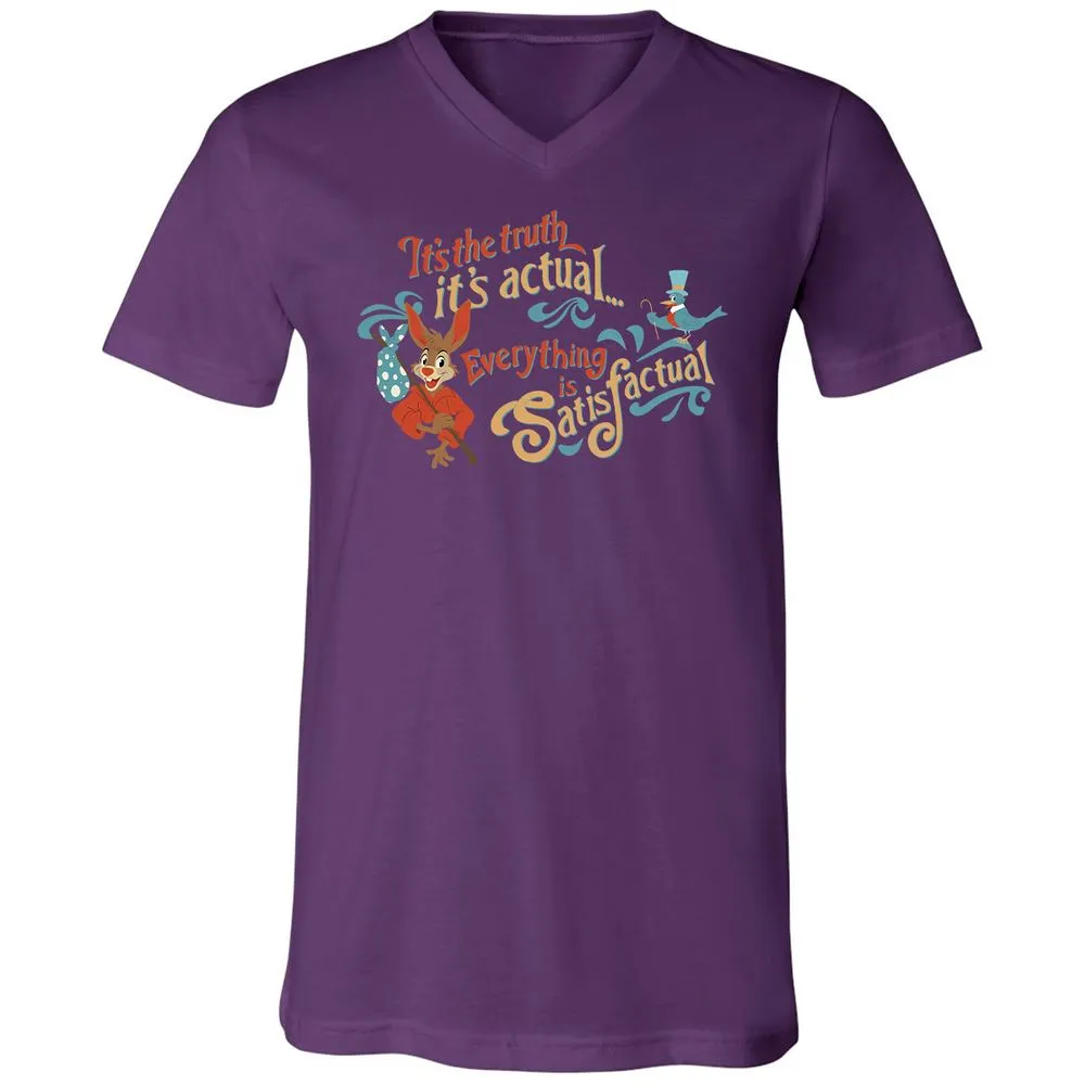 Unisex V-Neck T-Shirt - PQ3GBXTH - Team Purple - 9
