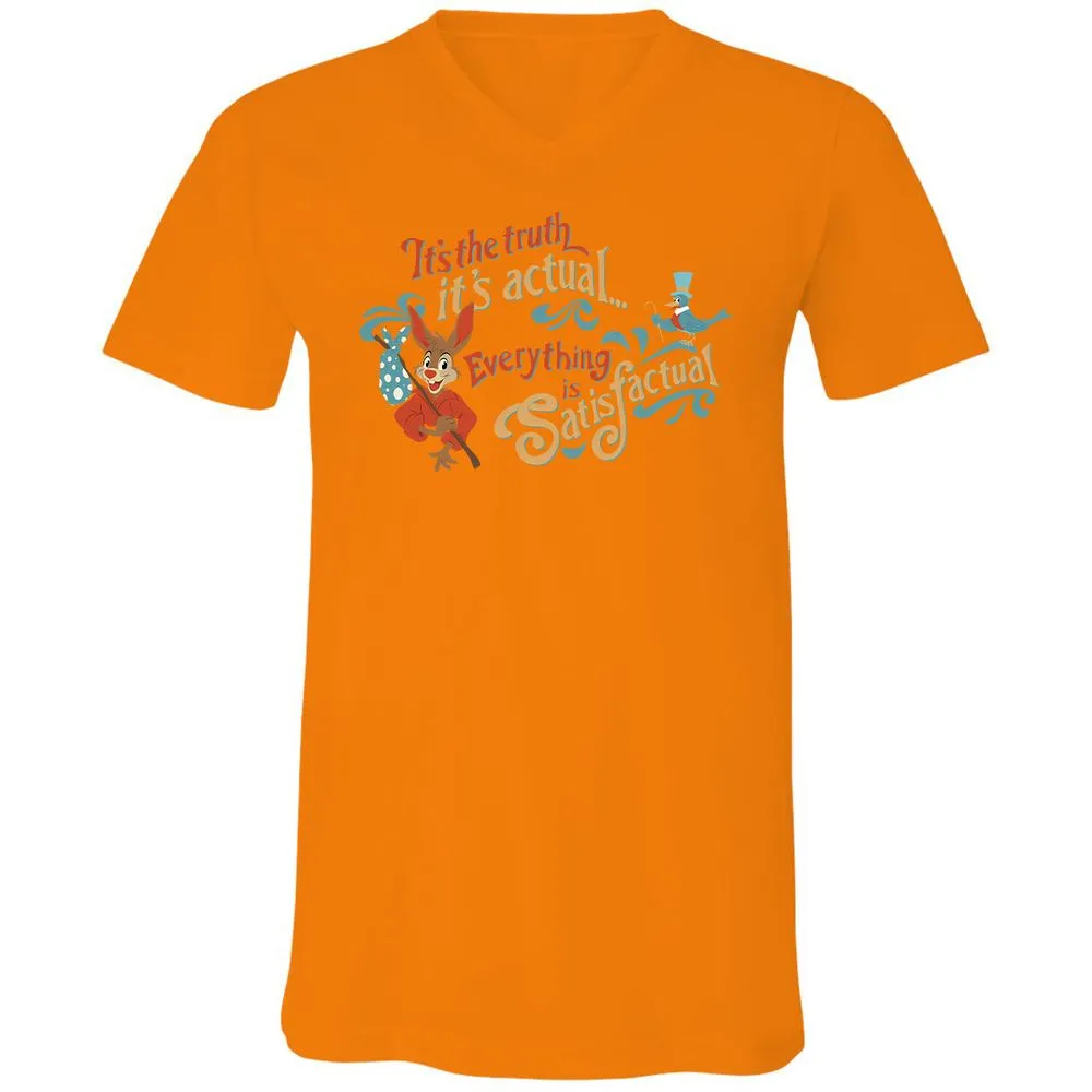 Unisex V-Neck T-Shirt - PQ3GBXTH - Orange - 11