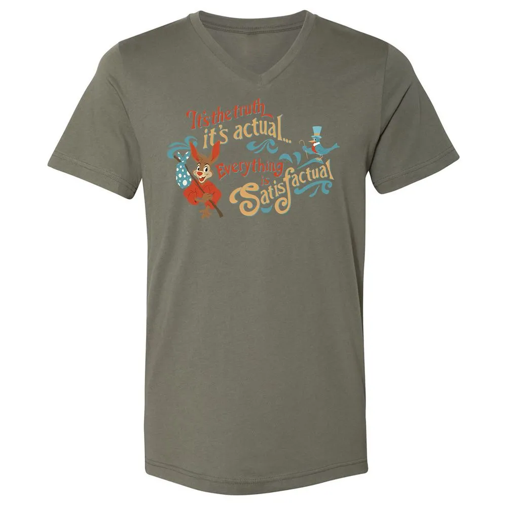 Unisex V-Neck T-Shirt - PQ3GBXTH - Military Green - 10