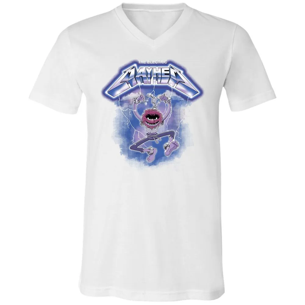 Unisex V-Neck T-Shirt - XW5RCYJD - White - 5