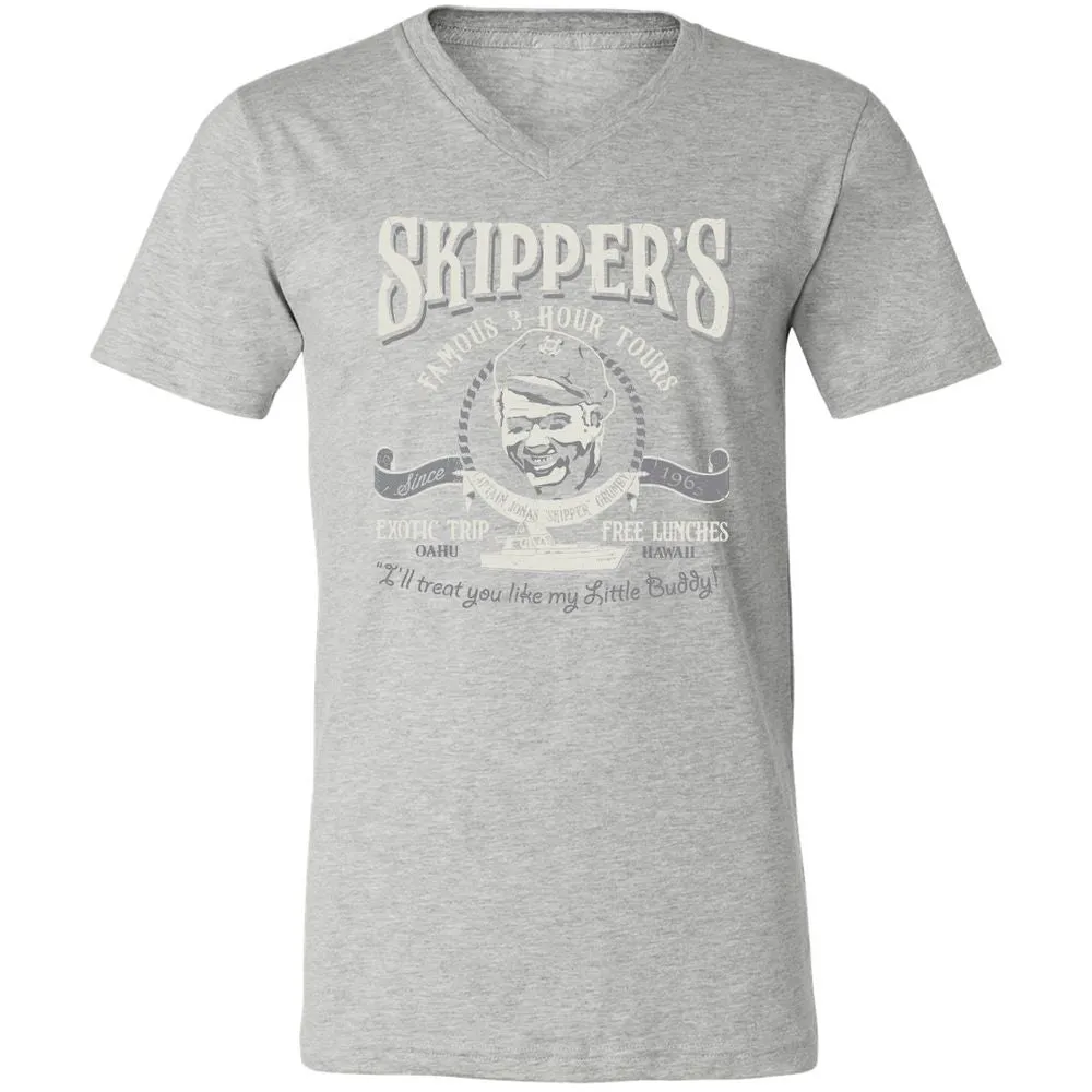 Unisex V-Neck T-Shirt - J5RN1BFE - Athletic Heather - 7