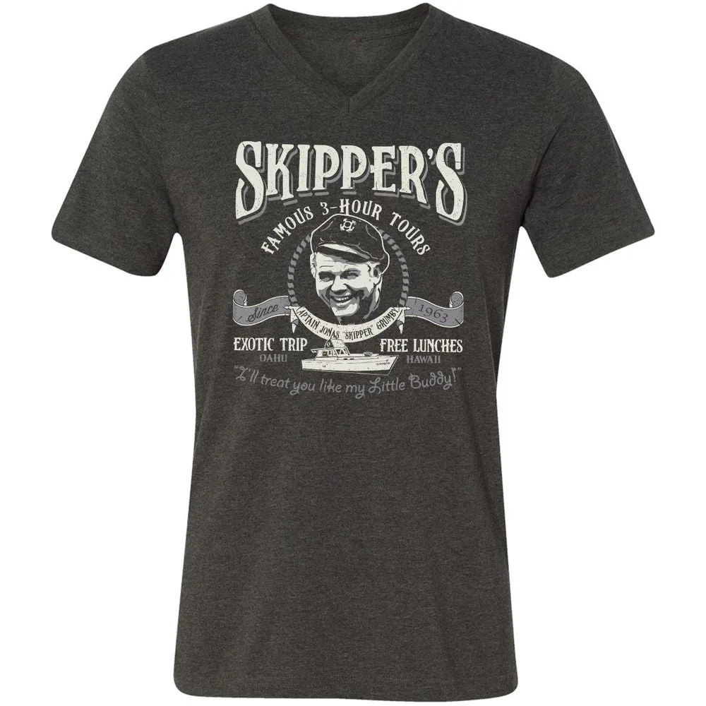 Unisex V-Neck T-Shirt - J5RN1BFE - Dark Grey Heather - 8