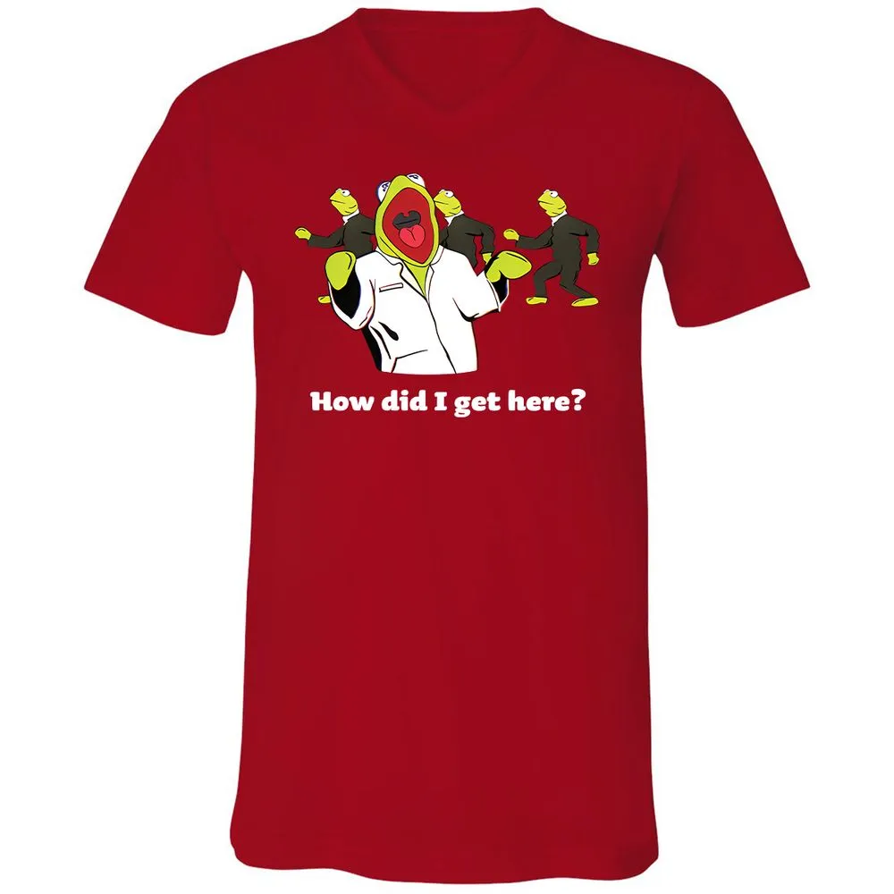 Unisex V-Neck T-Shirt - 169PMXVA - Red - 3