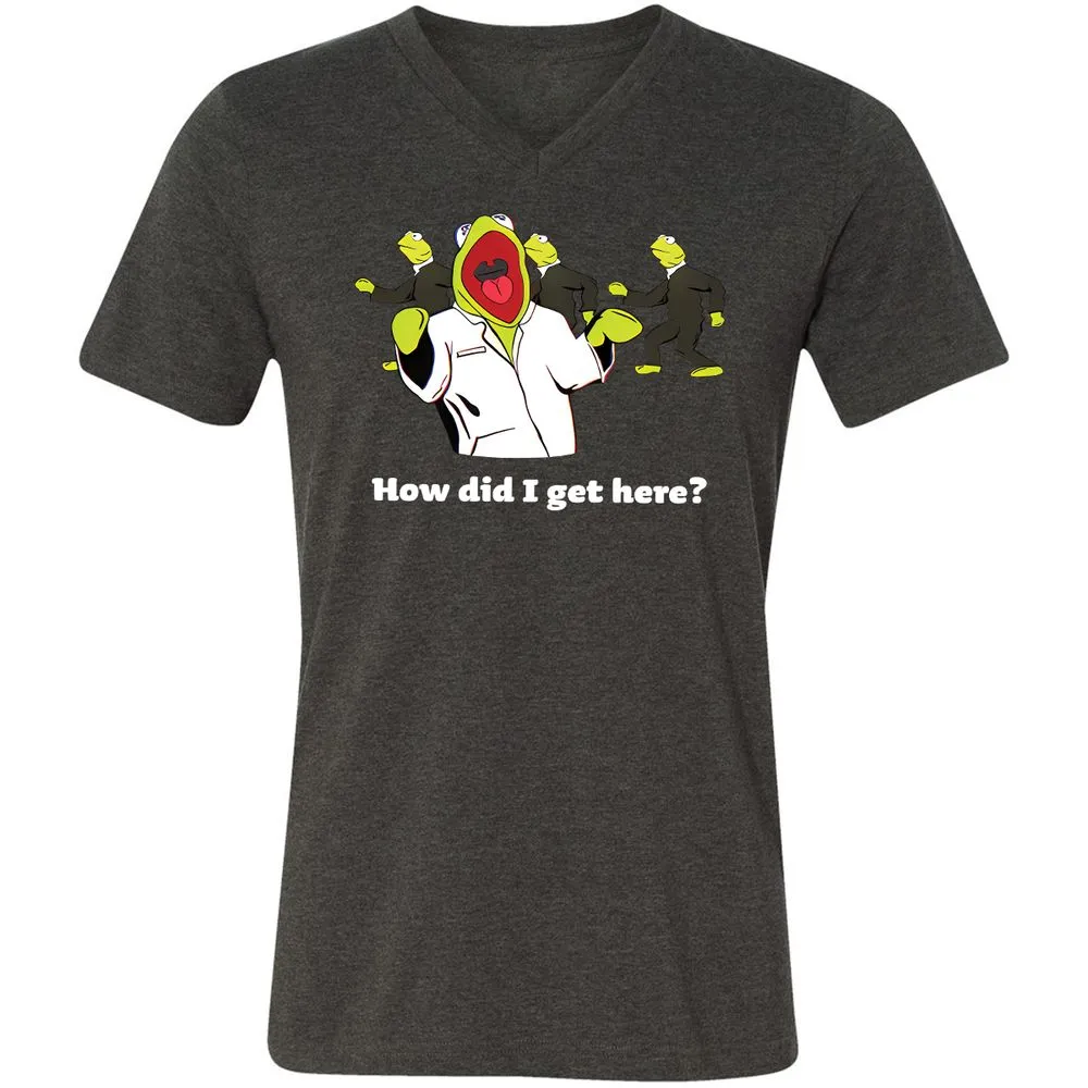Unisex V-Neck T-Shirt - 169PMXVA - Dark Grey Heather - 8