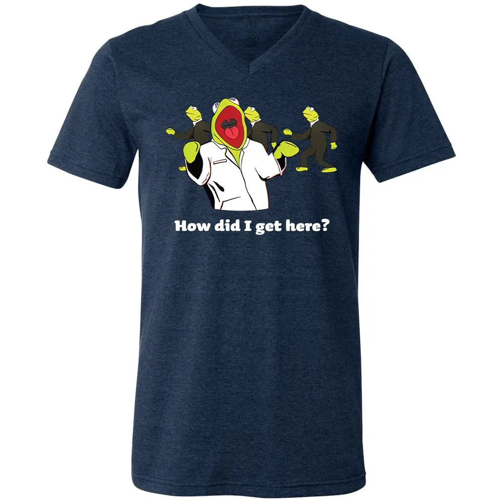 Unisex V-Neck T-Shirt - 169PMXVA - Heather Navy - 15