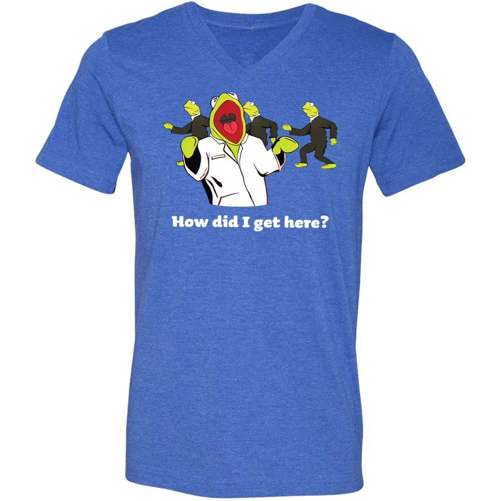 Unisex V-Neck T-Shirt - 169PMXVA - Heather True Royal - 14
