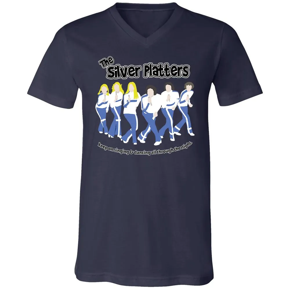 Unisex V-Neck T-Shirt - 7H1R996X - Navy - 2