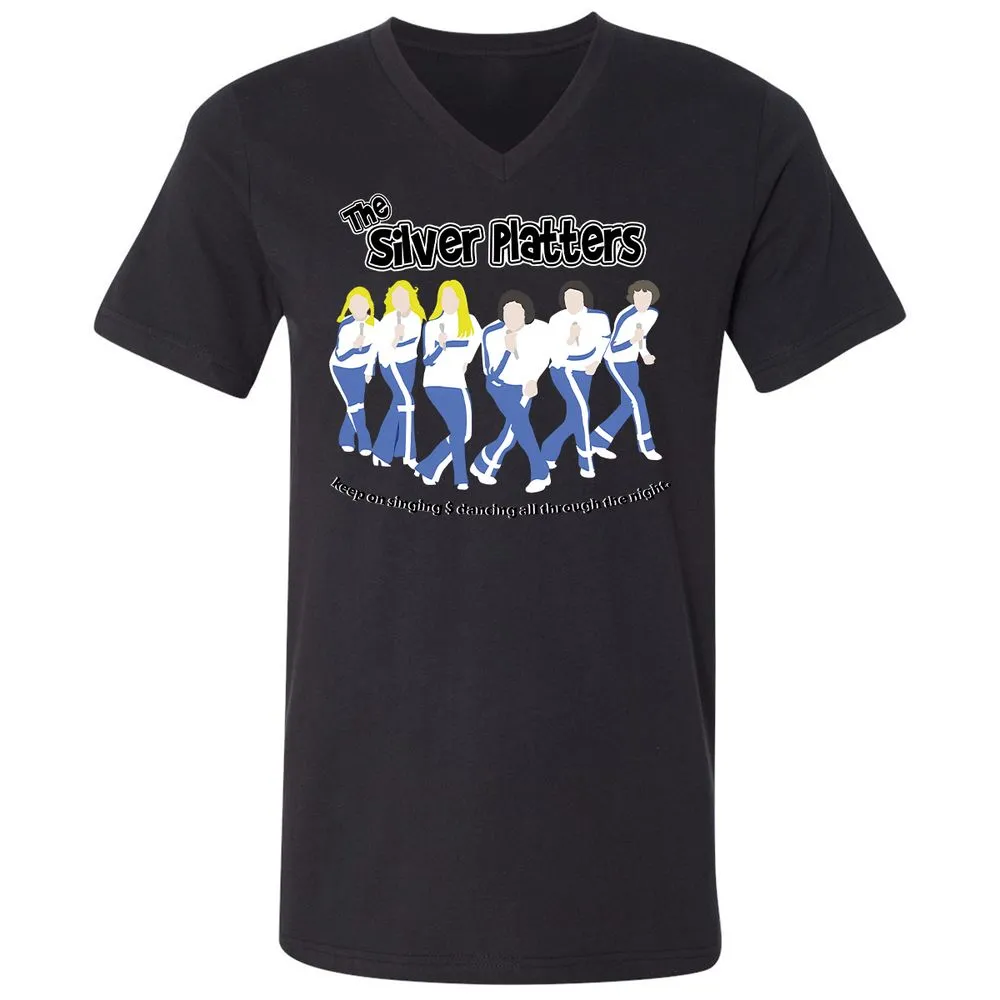 Unisex V-Neck T-Shirt - 7H1R996X - Black - 16