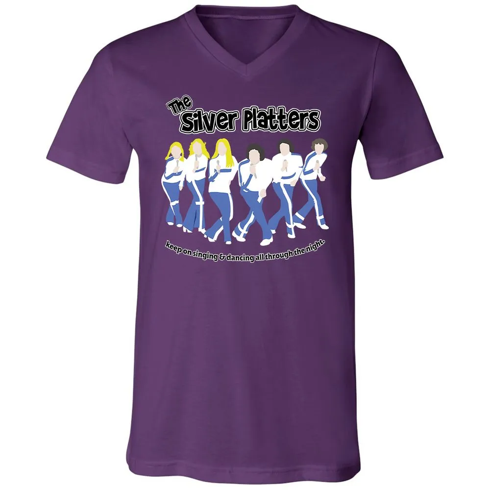 Unisex V-Neck T-Shirt - 7H1R996X - Team Purple - 9