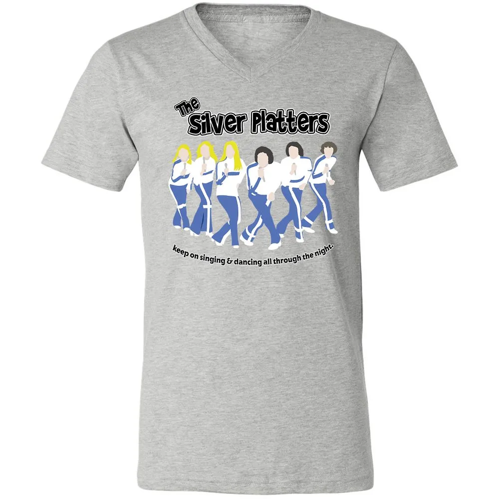 Unisex V-Neck T-Shirt - 7H1R996X - Athletic Heather - 7