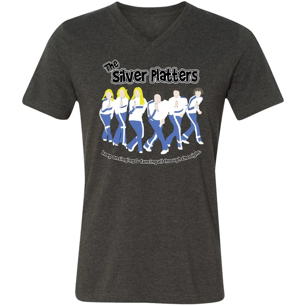 Unisex V-Neck T-Shirt - 7H1R996X - Dark Grey Heather - 8