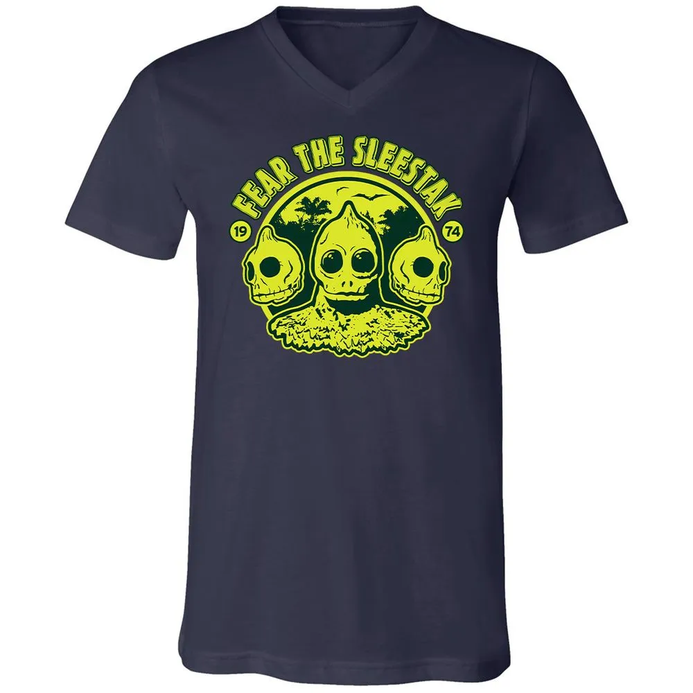 Unisex V-Neck T-Shirt - 43UXFTER - Navy - 2