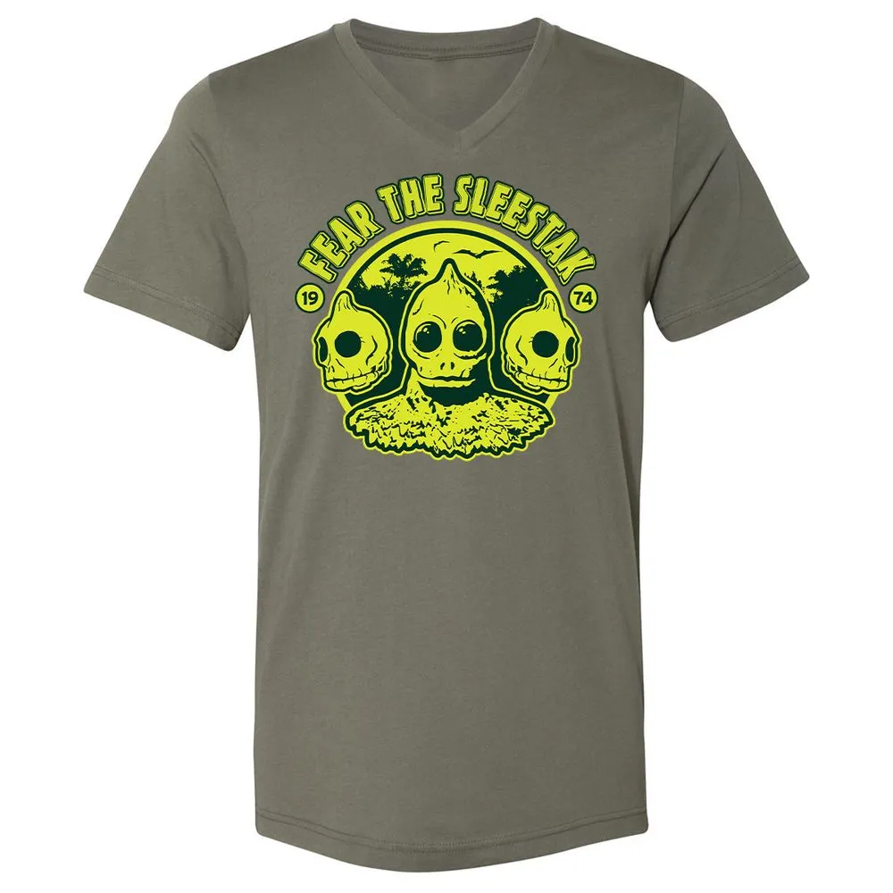 Unisex V-Neck T-Shirt - 43UXFTER - Military Green - 10