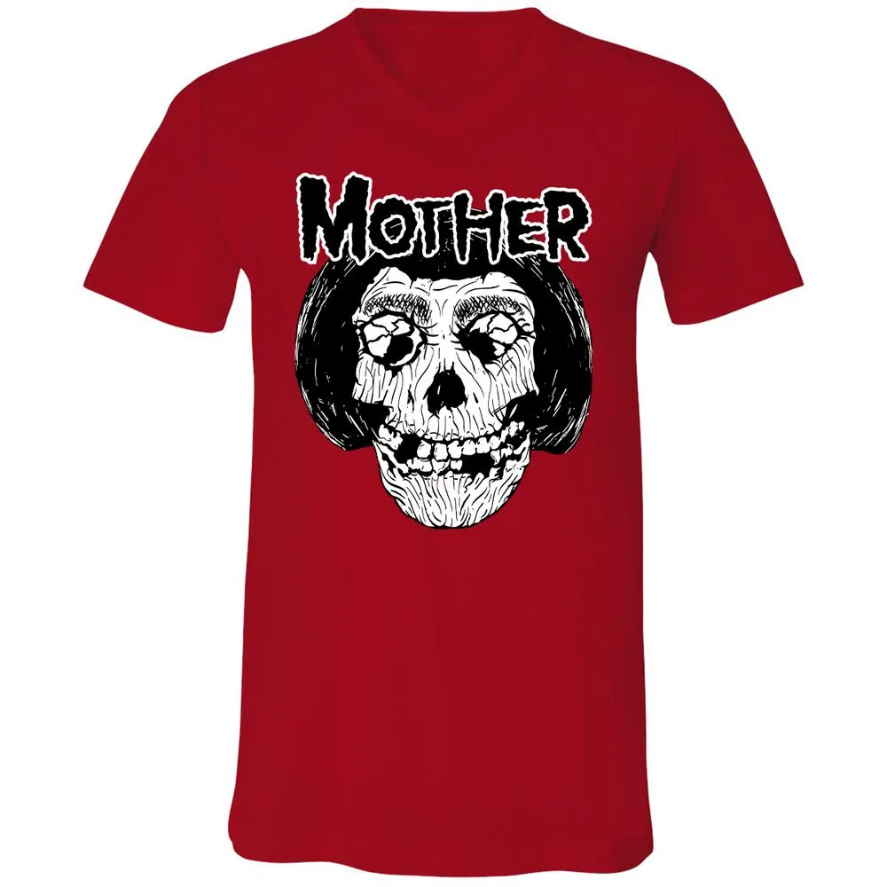 Unisex V-Neck T-Shirt - RAUZJQY5 - Red - 3