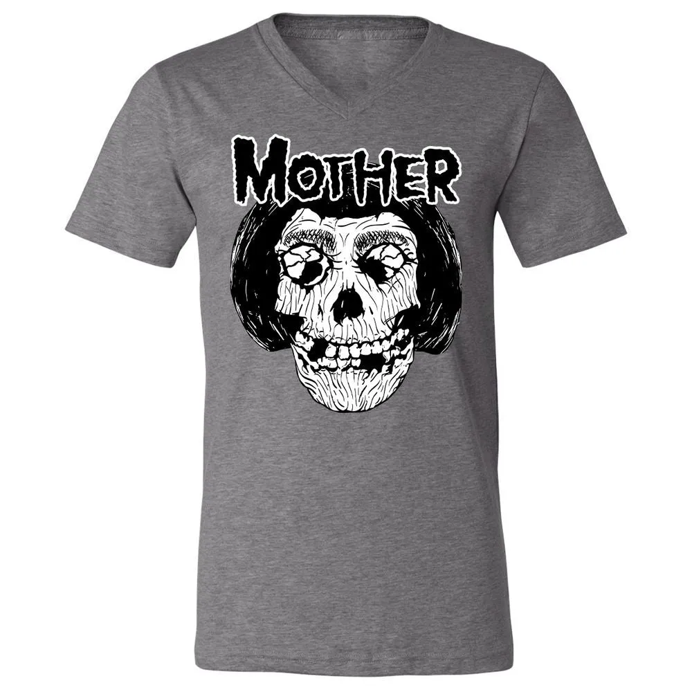 Unisex V-Neck T-Shirt - RAUZJQY5 - Deep Heather - 13