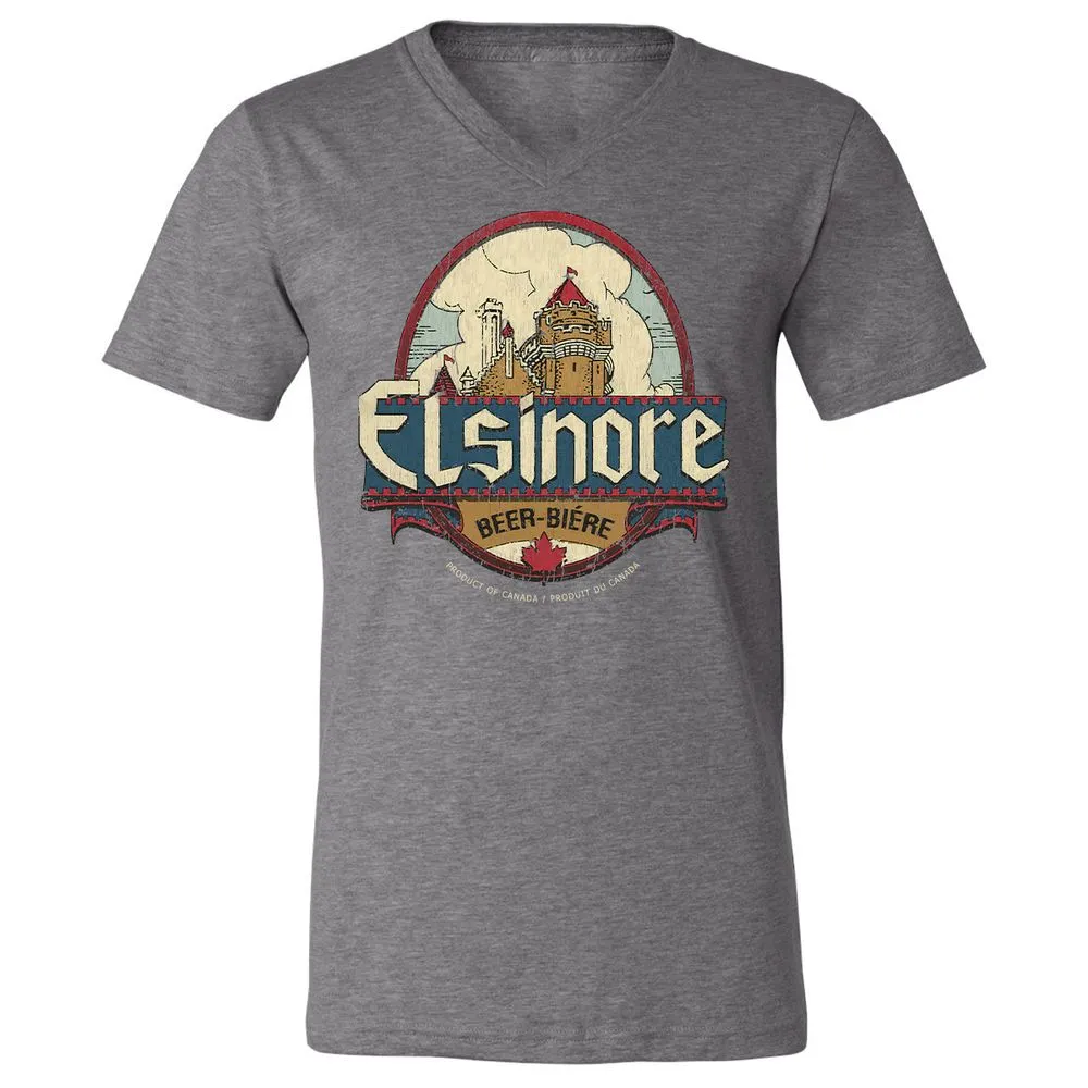 Unisex V-Neck T-Shirt - YF3AZGDX - Deep Heather - 13