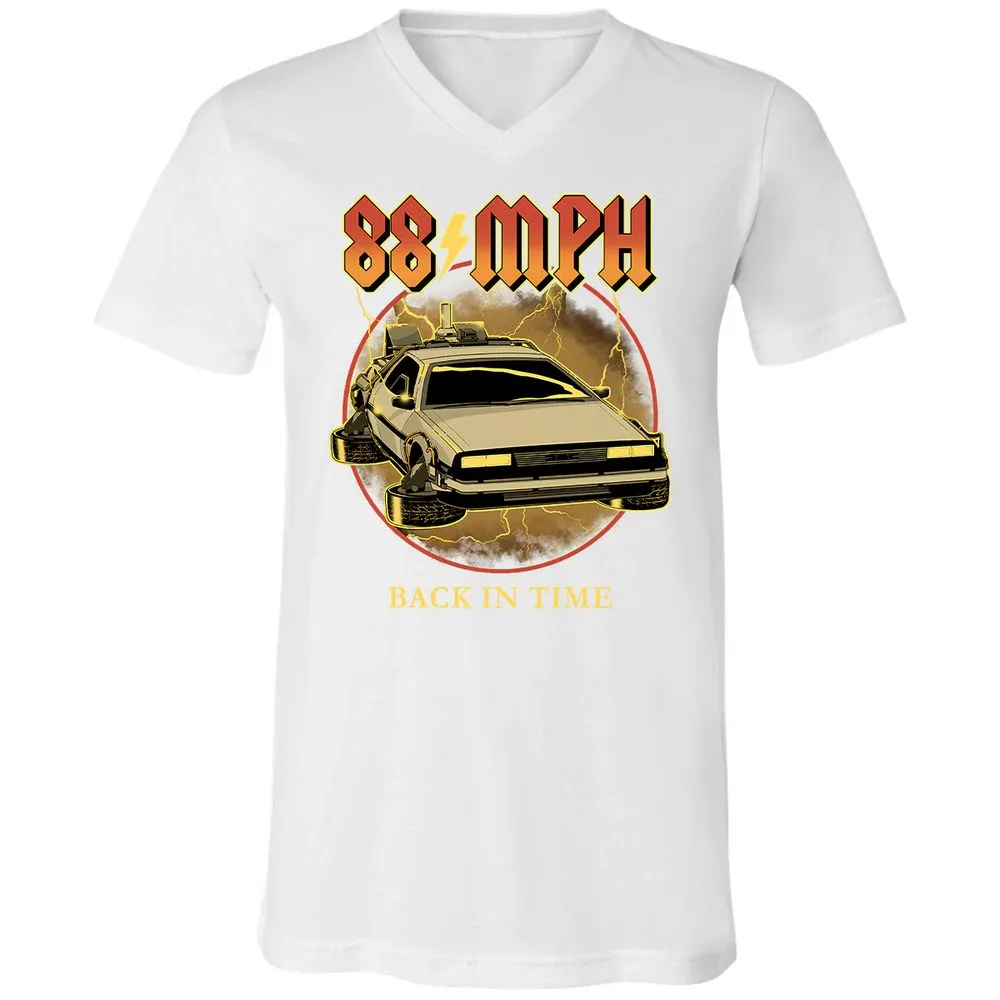 Unisex V-Neck T-Shirt - VE3FR5UV - White - 5