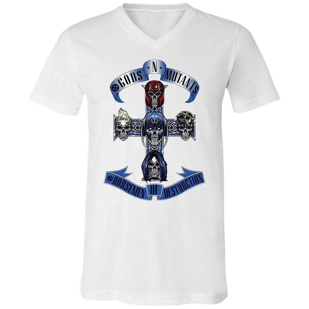 Unisex V-Neck T-Shirt - 4WEUJTJC - White - 5