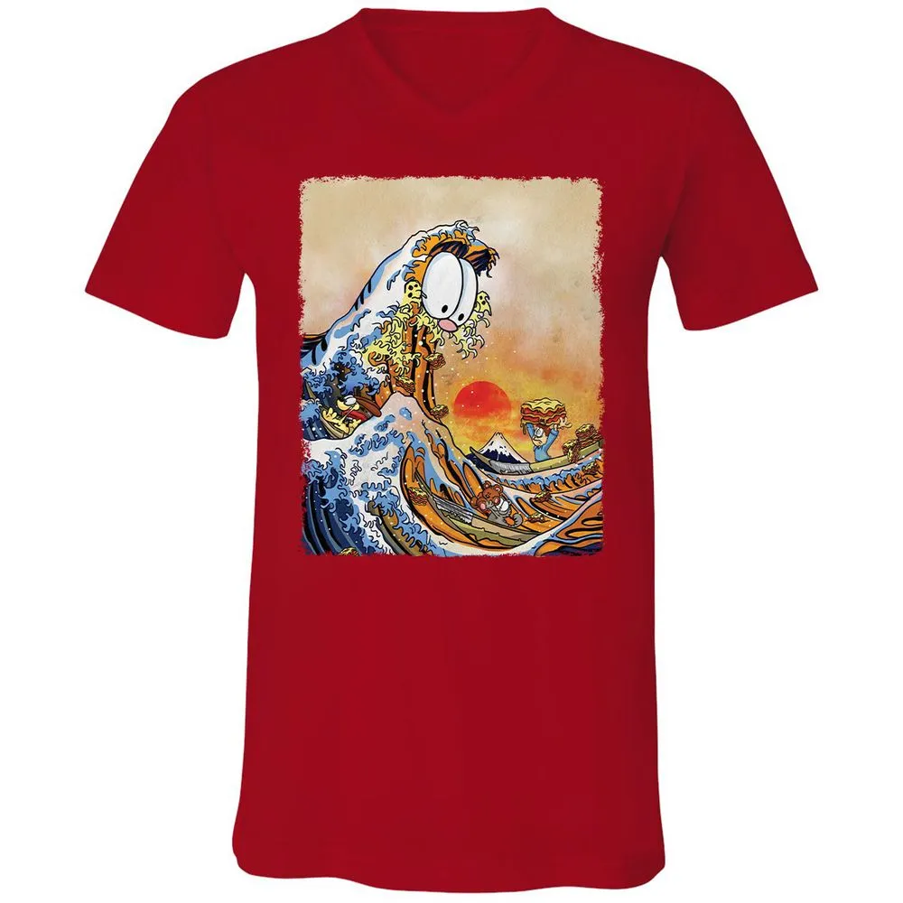 Unisex V-Neck T-Shirt - VRM8HMR1 - Red - 3