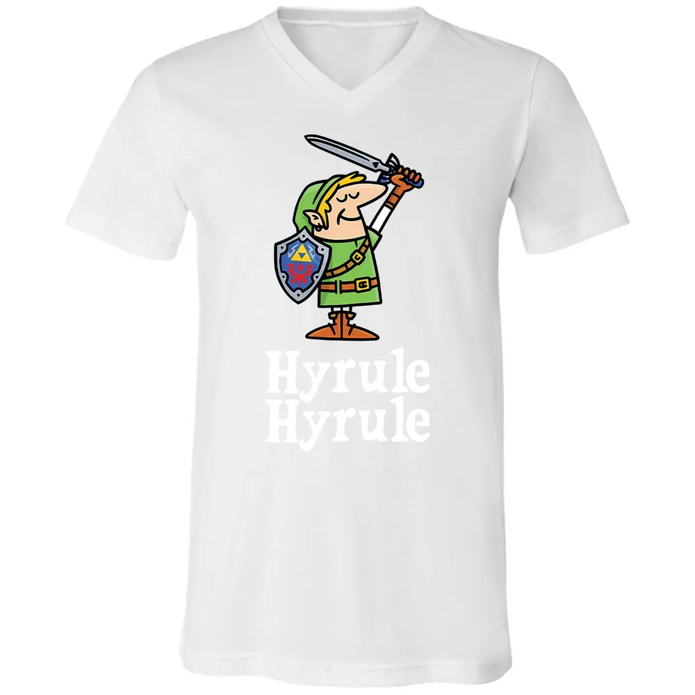 Unisex V-Neck T-Shirt - XAMQF8HW - White - 5