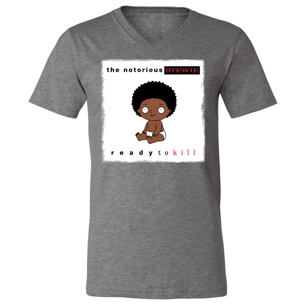 Unisex V-Neck T-Shirt - JR1WX8DD - Deep Heather - 13