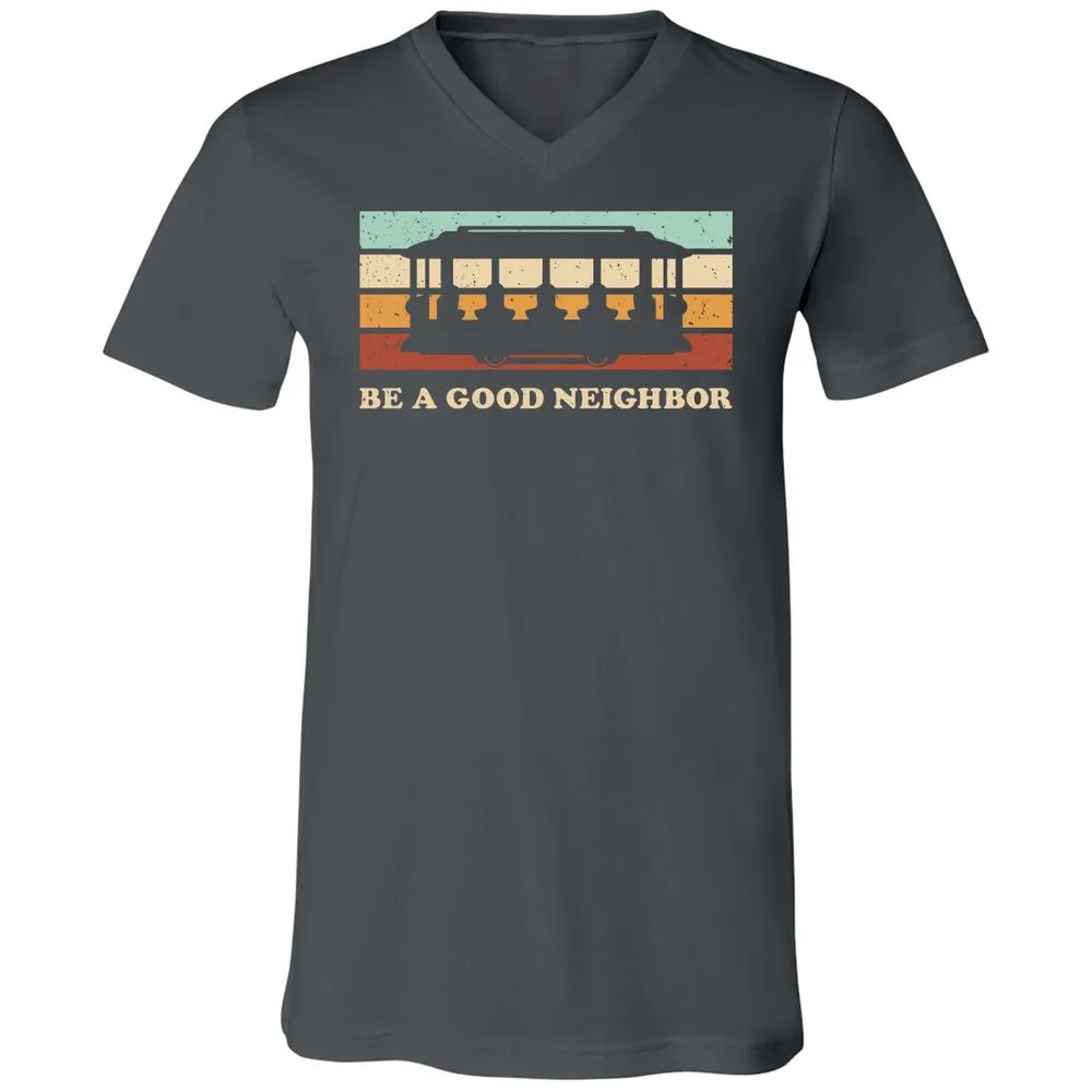 Unisex V-Neck T-Shirt - NYFNZ1QH - Asphalt - 12