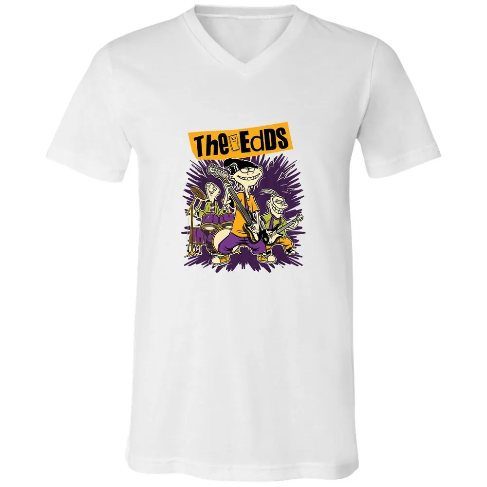 Unisex V-Neck T-Shirt - SL4ZFT9R - White - 5