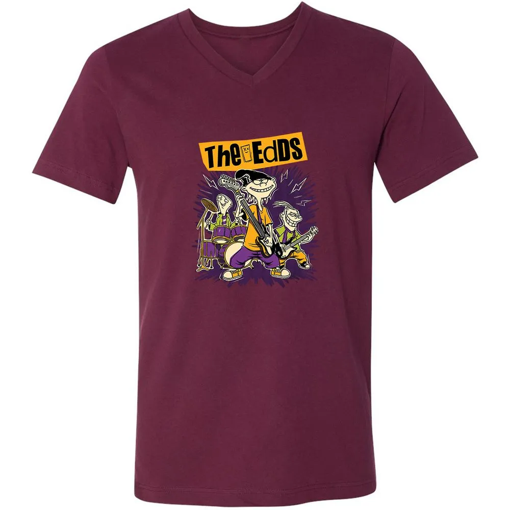 Unisex V-Neck T-Shirt - SL4ZFT9R - Maroon - 6