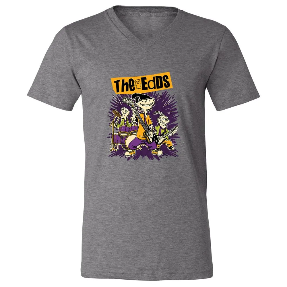 Unisex V-Neck T-Shirt - SL4ZFT9R - Deep Heather - 13