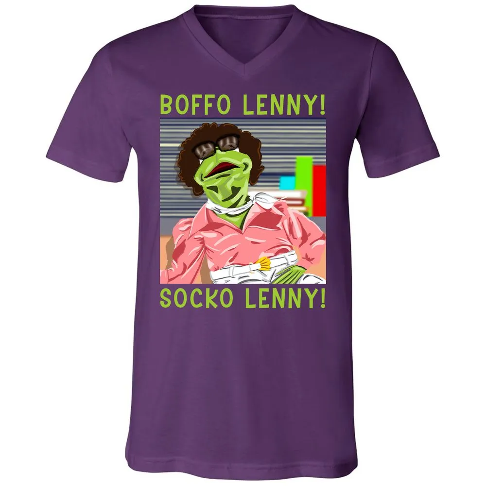 Unisex V-Neck T-Shirt - MMZFTK14 - Team Purple - 9