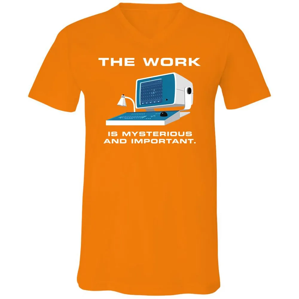 Unisex V-Neck T-Shirt - L5GJ1MAC - Orange - 11