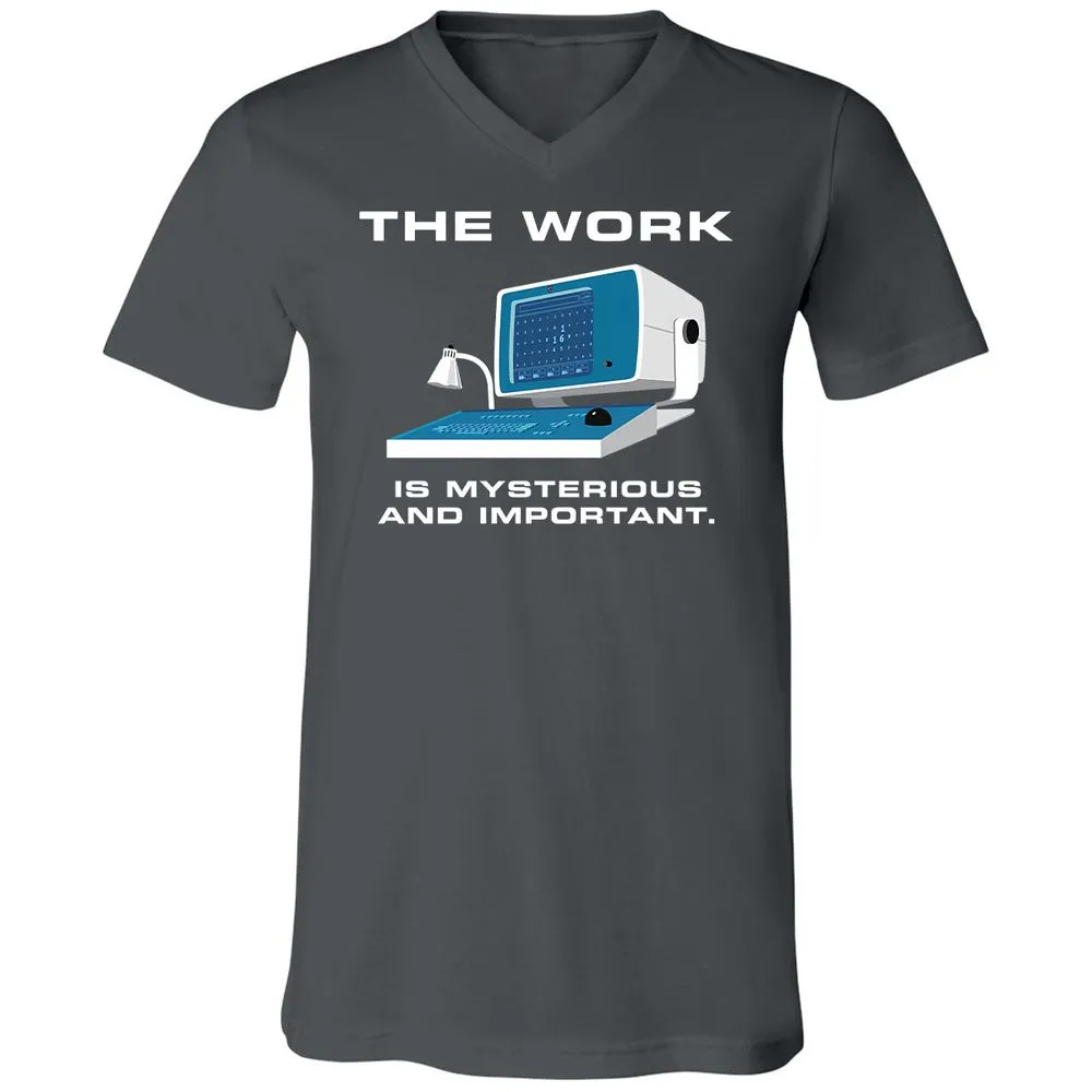Unisex V-Neck T-Shirt - L5GJ1MAC - Asphalt - 12